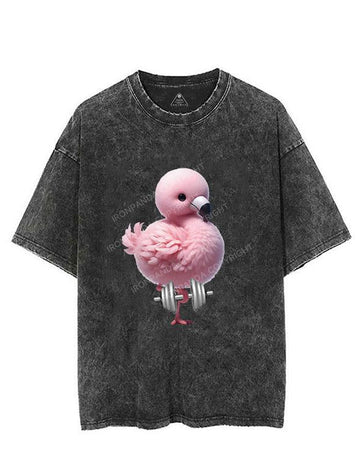 FLAMINGO LIFTING VINTAGE GYM SHIRT