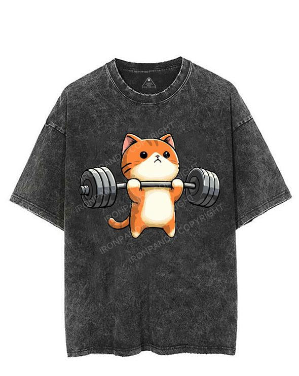 KITTEN DEADLIFTS, NO BIGGIE VINTAGE GYM SHIRT