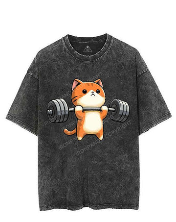 KITTEN DEADLIFTS, NO BIGGIE VINTAGE GYM SHIRT