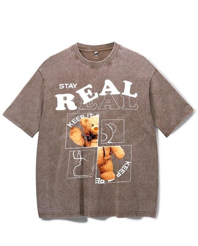 STAY REAL VINTAGE GYM SHIRT