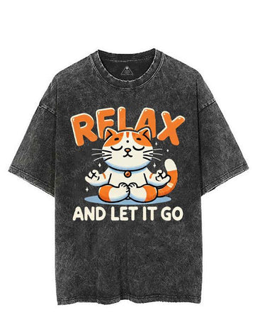 RELAX AND LET IT GO VINTAGE GYM SHIRT