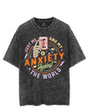 JUST ME AND MY ANXIETY AGAINST THE WORLD VINTAGE GYM SHIRT