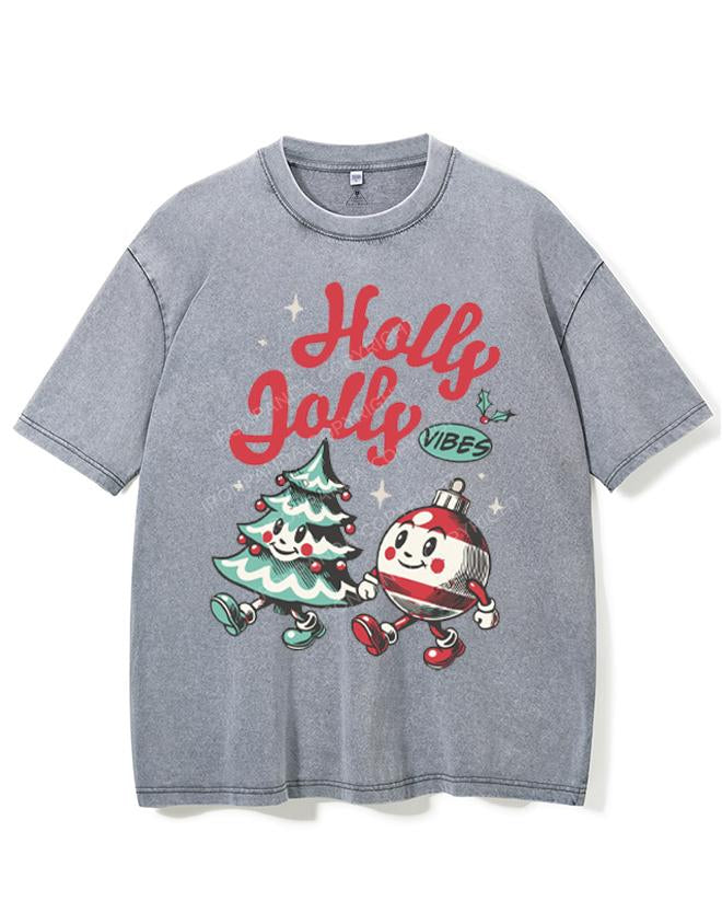 HOLLY JOLLY VIBES VINTAGE GYM SHIRT