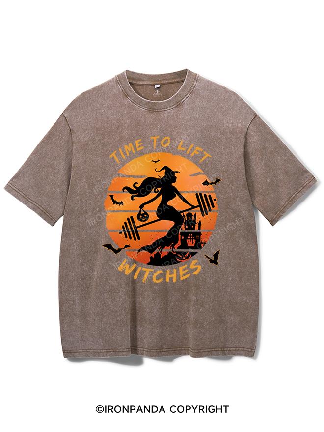 TIME TO LIFT WITCHES VINTAGE GYM SHIRT