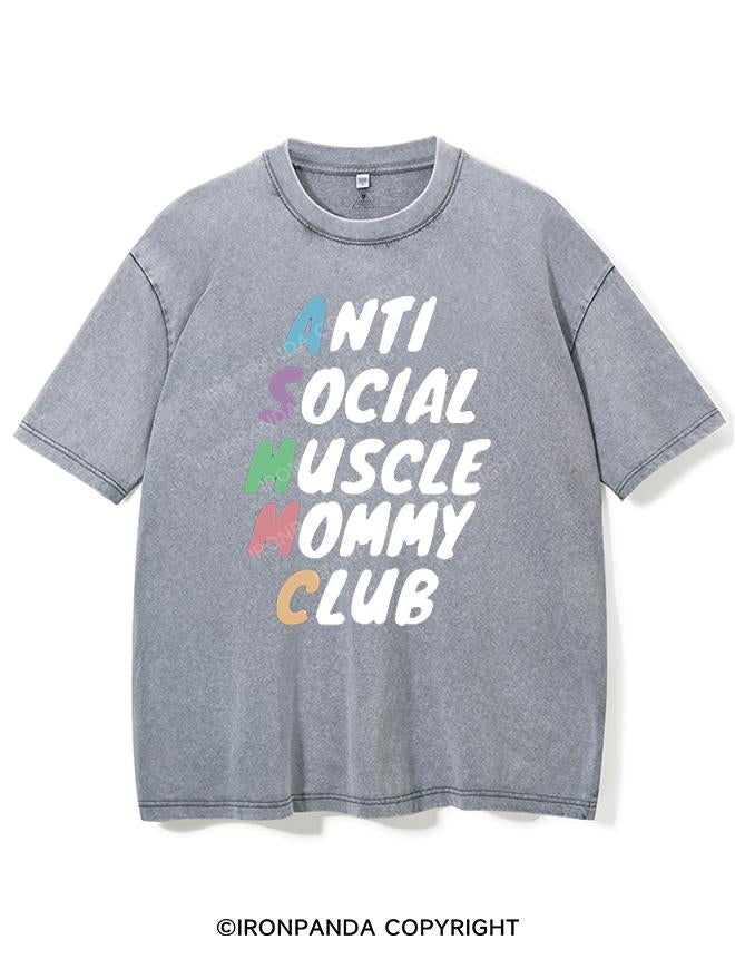 ANTI SOCIAL MUSCLE MOMMY CLUB VINTAGE GYM SHIRT