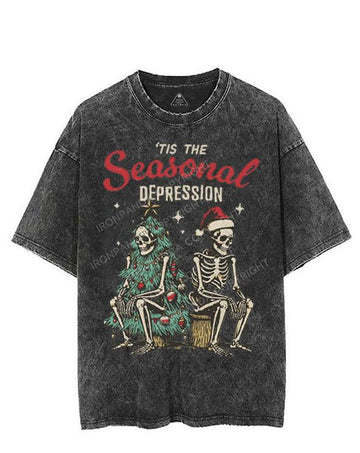 TIS THE SEASONAL DEPRESSION VINTAGE GYM SHIRT
