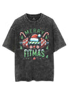 MERRY FITMAS VINTAGE GYM SHIRT