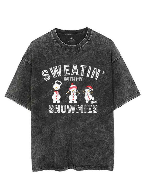 Sweatin with my Snowmies VINTAGE GYM SHIRT