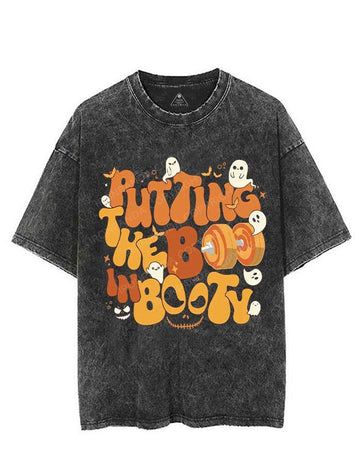 puting the boo in booty VINTAGE GYM SHIRT