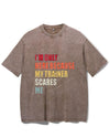 I'M ONLY HERE BECAUSE MY TRAINER SCARES ME VINTAGE GYM SHIRT