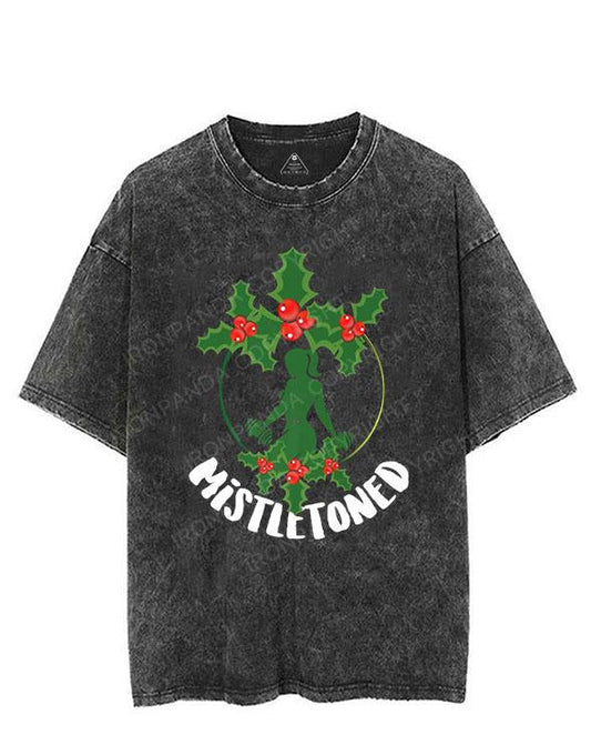Mistletoe Toned VINTAGE GYM SHIRT