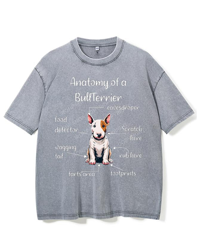 ANATOMY OF A BULLTERRIER VINTAGE GYM SHIRT