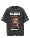 DIET STARTS TOMORROW DONUT TODAY VINTAGE GYM SHIRT