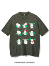 SNOWMAN LIFTING VINTAGE GYM SHIRT