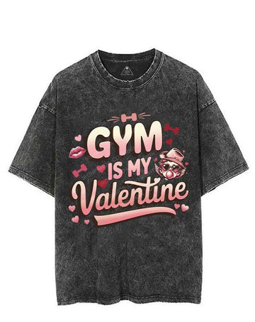 GYM IS MY VALENTINE VINTAGE GYM SHIRT