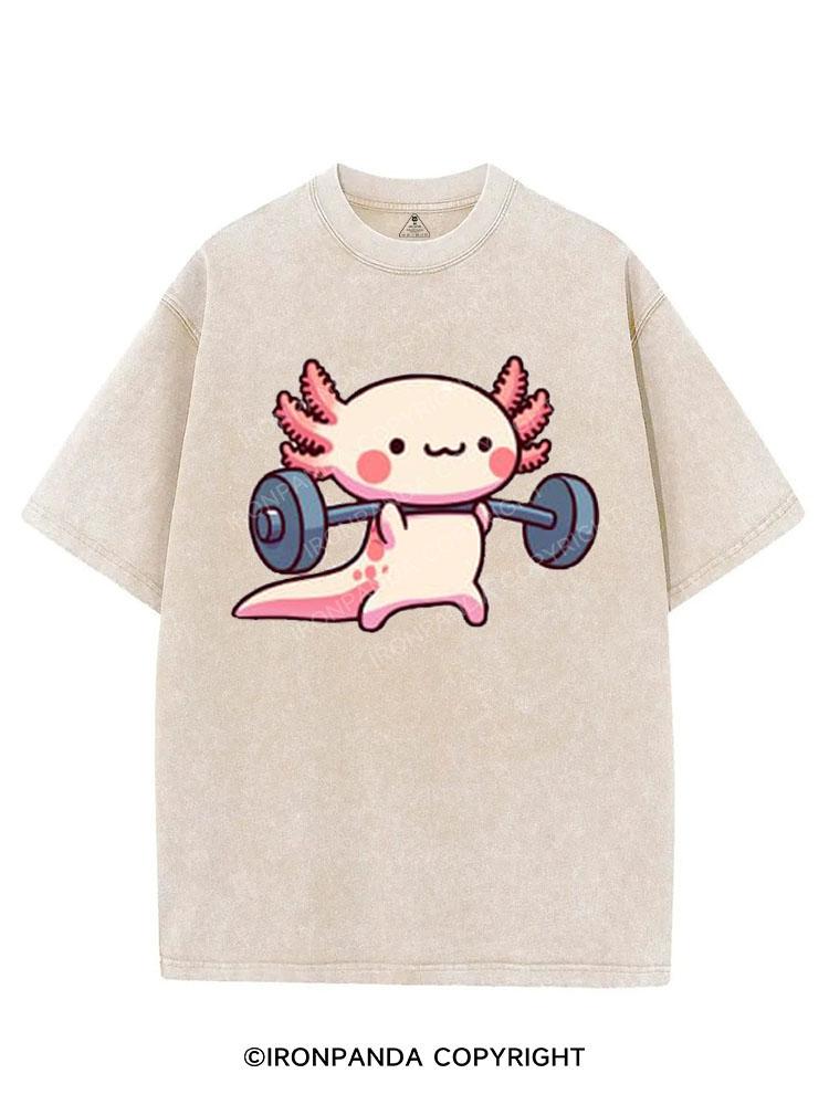 AXOLOTL DEADLIFTING VINTAGE GYM SHIRT