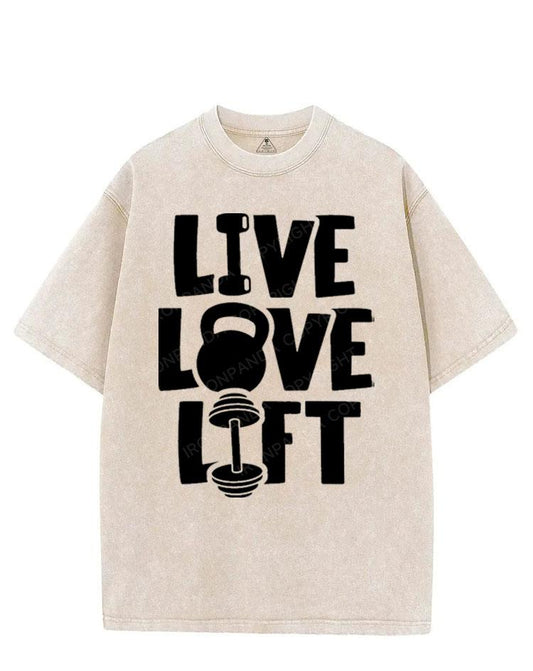 LIVE LOVE LIFT VINTAGE GYM SHIRT