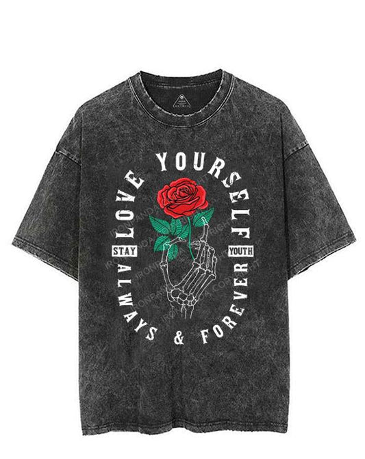 LOVE YOURSELF ALWAYS & FOREVER VINTAGE GYM SHIRT