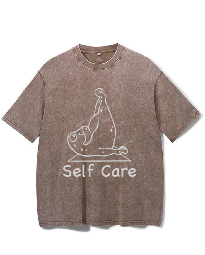 SELF CARE VINTAGE GYM SHIRT