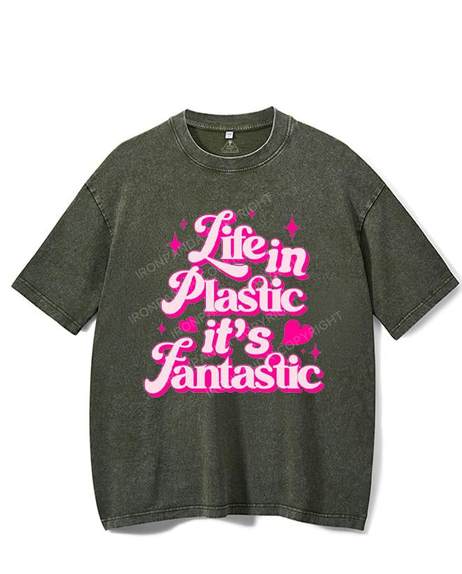 LIFE IN PLASTIC IT'S FANTASTIC VINTAGE GYM SHIRT