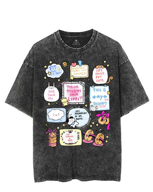 FITNESS THERAPY NOTES VINTAGE GYM SHIRT