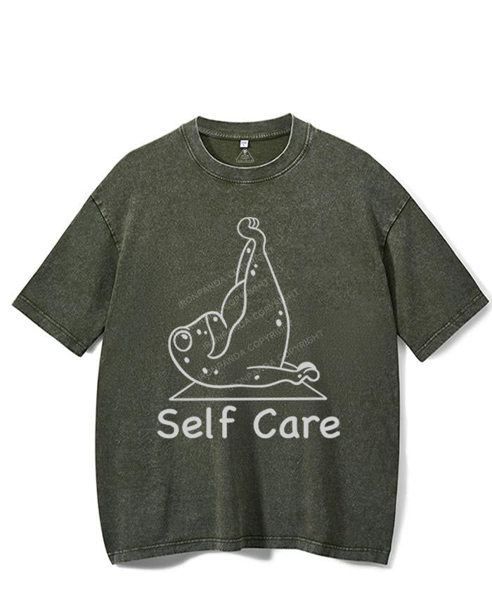 SELF CARE VINTAGE GYM SHIRT