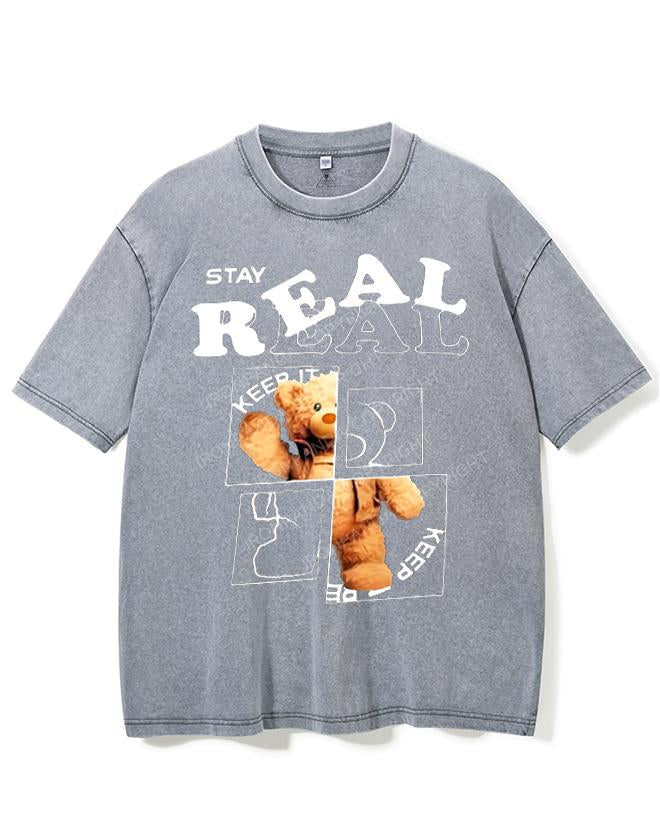 STAY REAL VINTAGE GYM SHIRT
