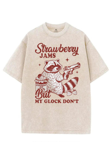 STRAWBERRY JAMS BUT MY GLOCK DON'T VINTAGE GYM SHIRT