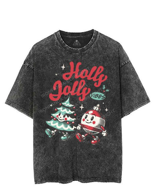 HOLLY JOLLY VIBES VINTAGE GYM SHIRT