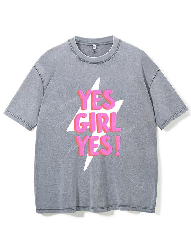 YES GIRL YES! VINTAGE GYM SHIRT
