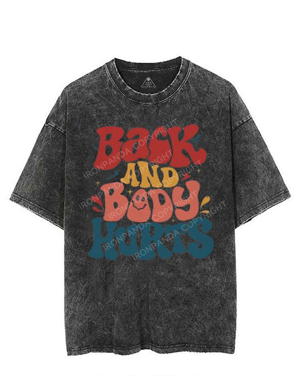 BACK AND BODY HURTS VINTAGE GYM SHIRT
