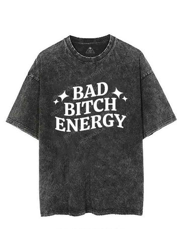 BAD BITCH ENERGY VINTAGE GYM SHIRT