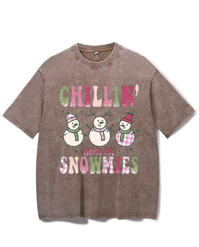 CHILLIN' WITH MY SNOWMIES VINTAGE GYM SHIRT