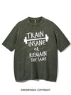 TRAIN INSANE OR REMAIN THE SAME VINTAGE GYM SHIRT
