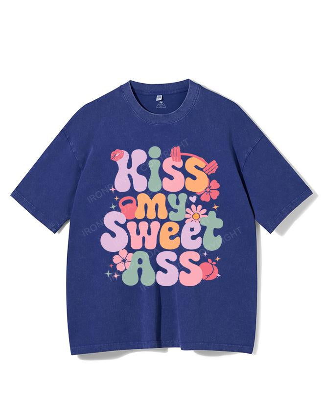 KISS MY SWEET ASS VINTAGE GYM SHIRT