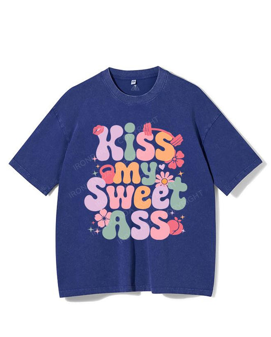 KISS MY SWEET ASS VINTAGE GYM SHIRT