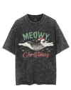 MEOWY CHRISTMAS VINTAGE GYM SHIRT