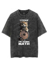 SHHHH I'M DOING MATH VINTAGE GYM SHIRT
