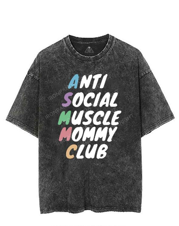 ANTI SOCIAL MUSCLE MOMMY CLUB VINTAGE GYM SHIRT