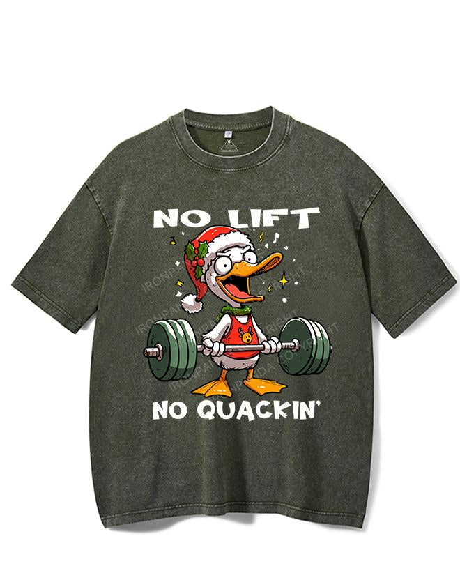 NO LIFT NO QUACKIN' VINTAGE GYM SHIRT