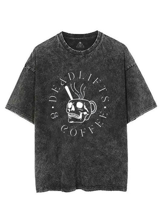 Deadlifts and Coffee VINTAGE GYM SHIRT