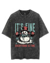 IT'S FINE EVERYTHING IS FINE VINTAGE GYM SHIRT