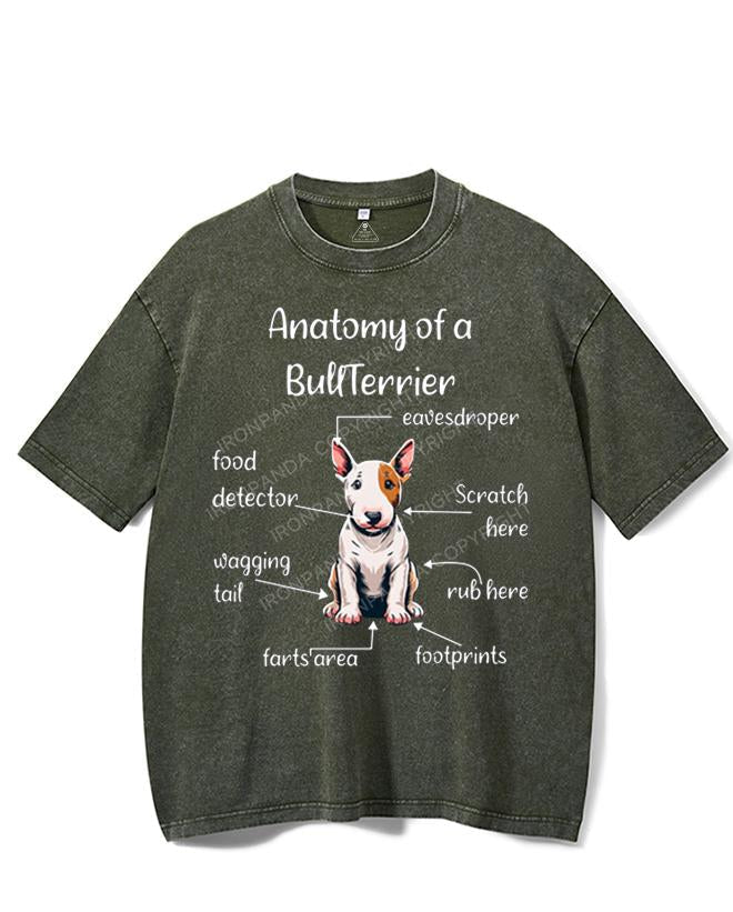 ANATOMY OF A BULLTERRIER VINTAGE GYM SHIRT