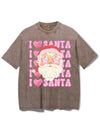 I LOVE SANTA VINTAGE GYM SHIRT