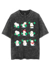 SNOWMAN LIFTING VINTAGE GYM SHIRT