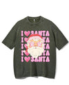 I LOVE SANTA VINTAGE GYM SHIRT