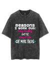 I WORKOUT BECAUSE TACOS  VINTAGE GYM SHIRT
