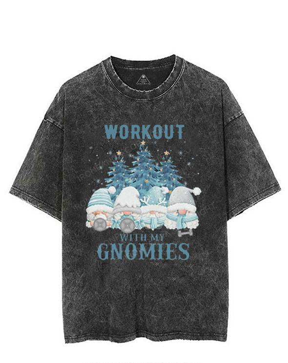 WORKOUT WITH MY GNOMIES VINTAGE GYM SHIRT