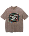 CHRISTMAS MOVIE JUNKIE VINTAGE GYM SHIRT