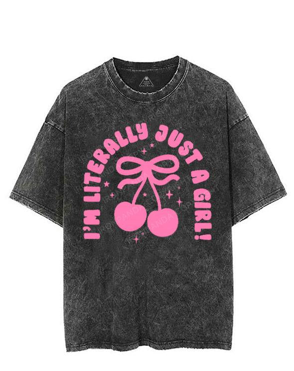 I'M LITERALLY JUST A GIRL VINTAGE GYM SHIRT